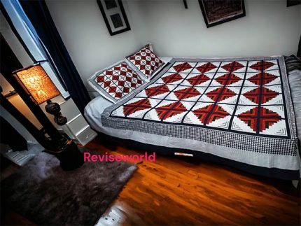 Gray Maroon Color Bed sheet price in Bangladesh