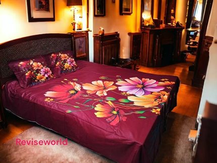 Maroon Color Trend bed sheet price in Bangladesh