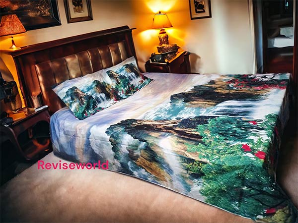 Natural hill Sky Printed Bed Sheet Price in Bangladesh