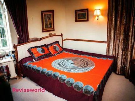 Orange Texture Bed sheet price in Bangladesh