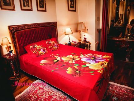 Red Flower bed sheet price in Bangladesh
