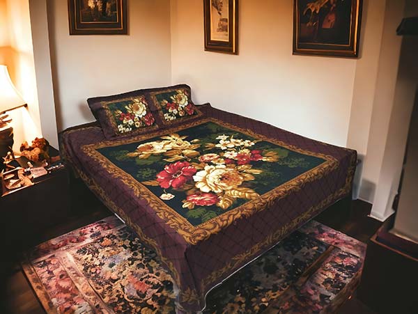 Deep Rose brown Carpet bedsheet price in Bangladesh