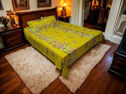 Yellow flower bed sheet price in Bangladesh