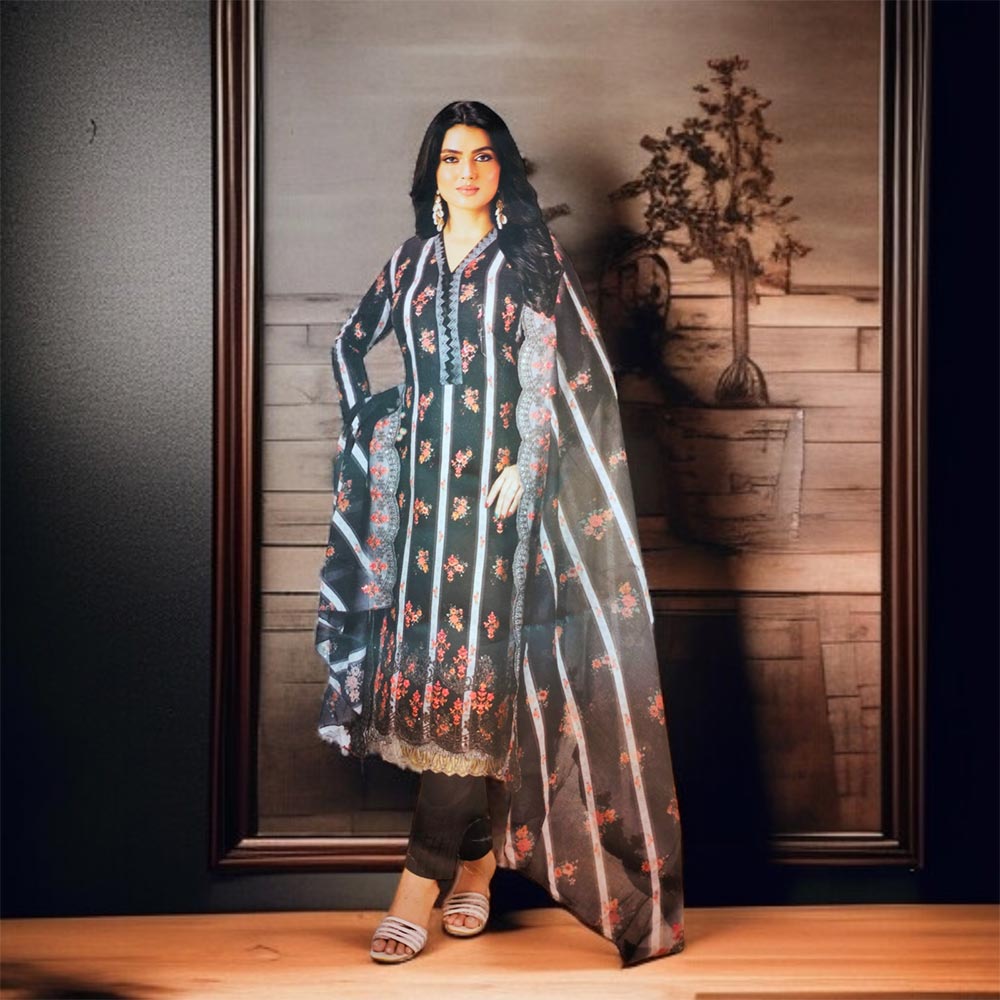 ladies three piece, থ্রি পিস, ladies salwar kameez, Cotton salwar kameez, Cotton three piece, সালোয়ার কামিজ, Party three piece, Party salwar kameez